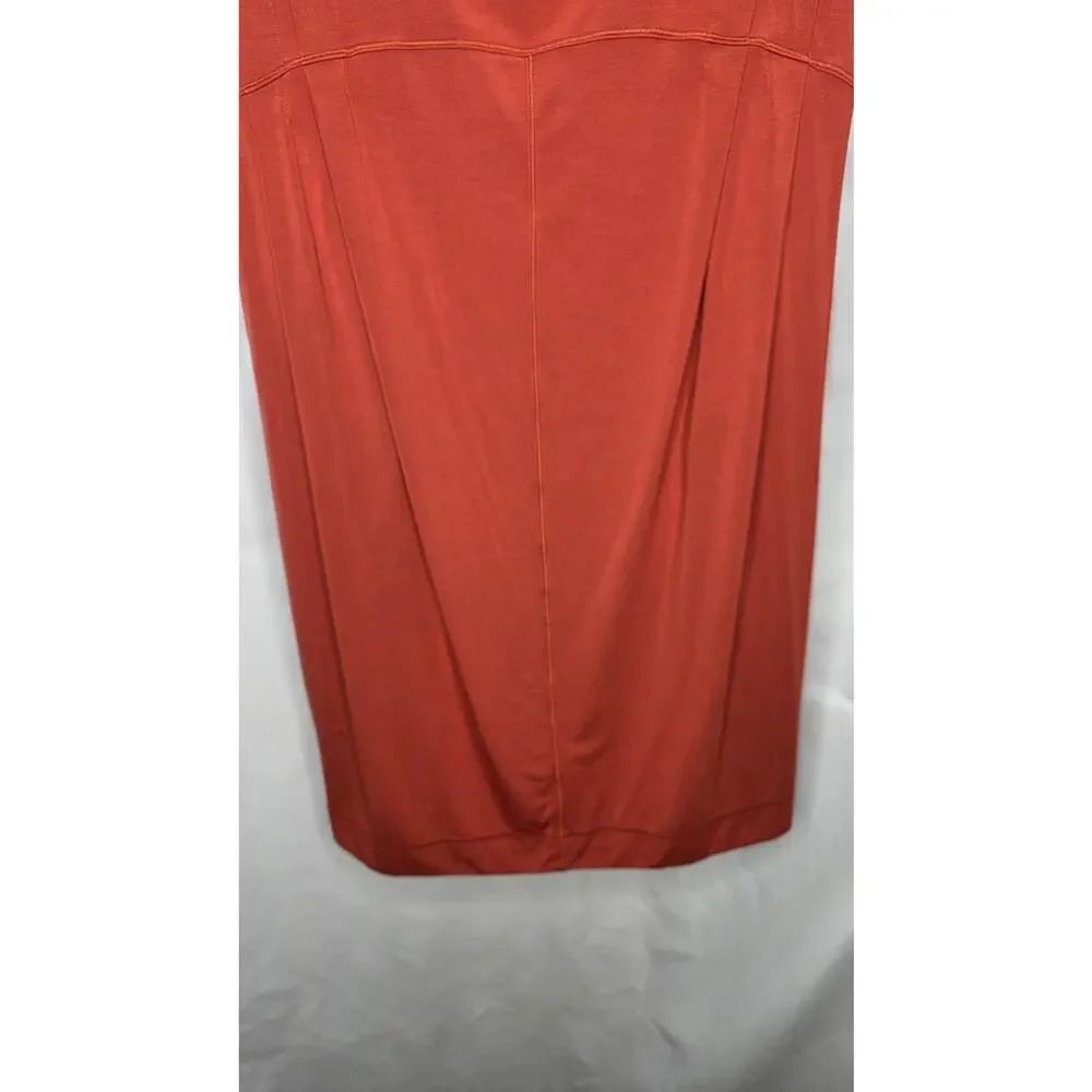 lululemon Modal Pleated Shoulder Tank Top W1DJMS Orange Sleeveless Yoga Studio
